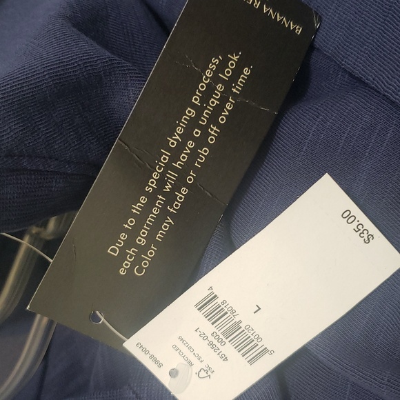 NWT Mens Casual Banana Republic Mediumweight Comfortable 100% Cotton V-neck Tee - Picture 5 of 7